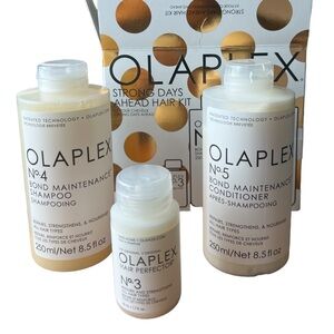 Olaplex Strong Days Ahead set with No 4 shampoo 5 conditioner and 3 perfector